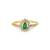 Anel Ouro 18K Formatura Estrela Oito Pontas