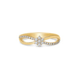 Anel Noivado Unione Ouro 18K