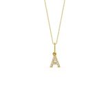 Pingente Ouro 18K Letra Pequena De A a Z