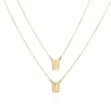 Escapulário Ouro 18K Sagrado Coração de Jesus e Nossa Senhora do Carmo Frente