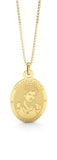 Medalha de São Carlo Acutis Ouro 18K Pequena